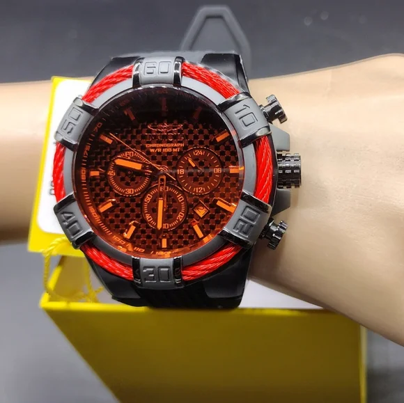 FIRM PRICE-New Invicta Bolt Cable Chronograph Men's Watch.